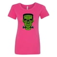 thumbnail image 1 of Inktastic Halloween Frankenstein Head Women's T-Shirt, 1 of 5