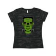 thumbnail image 1 of Inktastic Halloween Frankenstein Head Women's T-Shirt, 1 of 5
