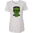 thumbnail image 1 of Inktastic Halloween Frankenstein Head Women's T-Shirt, 1 of 5