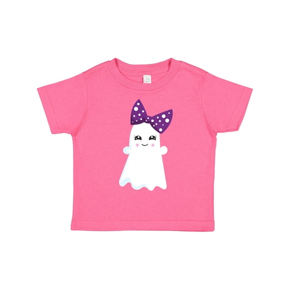 Inktastic Halloween, Ghost, Ribbon, Bow, Trick or Treat, Boo Girls Toddler T-Shirt