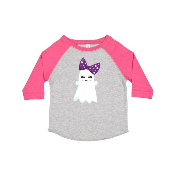 Inktastic Halloween, Ghost, Ribbon, Bow, Trick or Treat, Boo Girls Toddler T-Shirt