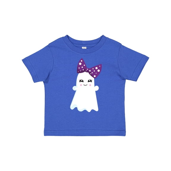 Inktastic Halloween, Ghost, Ribbon, Bow, Trick or Treat, Boo Girls Toddler T-Shirt