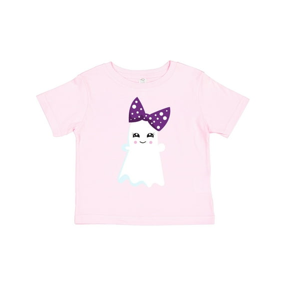 Inktastic Halloween, Ghost, Ribbon, Bow, Trick or Treat, Boo Girls Toddler T-Shirt