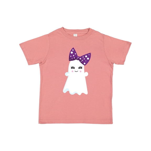 Inktastic Halloween, Ghost, Ribbon, Bow, Trick or Treat, Boo Girls Toddler T-Shirt