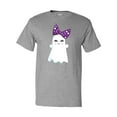 thumbnail image 1 of Inktastic Halloween, Ghost, Ribbon, Bow, Trick or Treat, Boo T-Shirt, 1 of 5