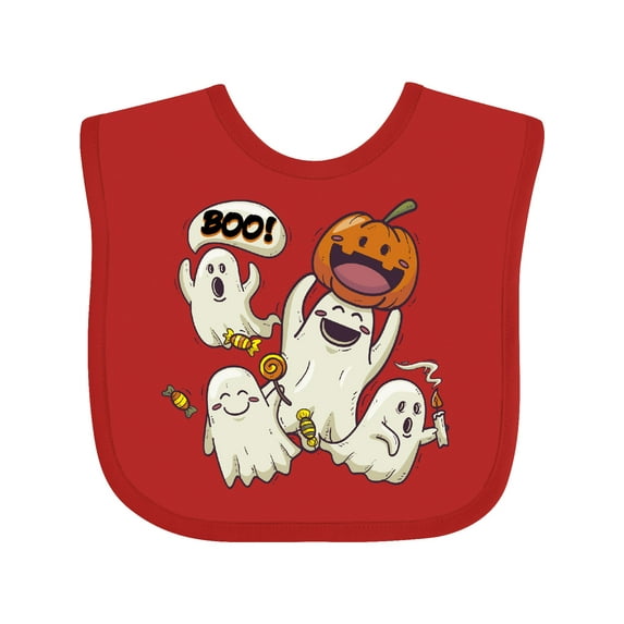 Inktastic Halloween Ghosts Boys or Girls Baby Bib