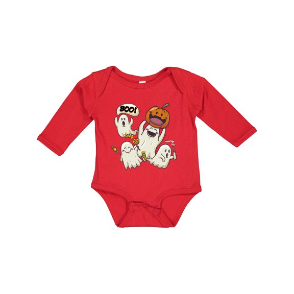 Inktastic Halloween Ghosts Boys or Girls Long Sleeve Baby Bodysuit