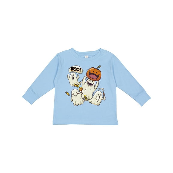 Inktastic Halloween Ghosts Boys or Girls Long Sleeve Toddler T-Shirt
