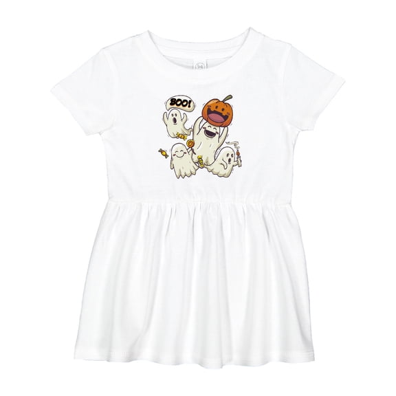 Inktastic Halloween Ghosts Girls Baby Dress