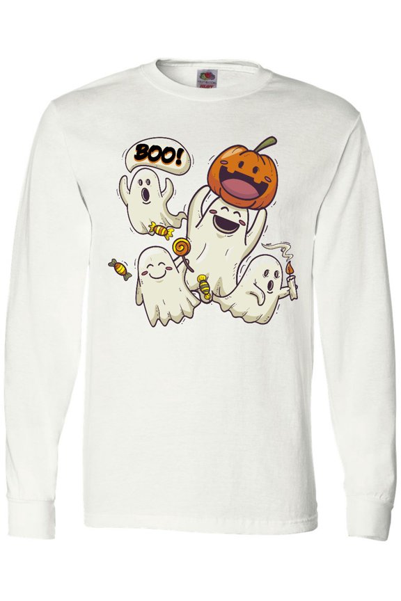 Halloween Ghosts Long Sleeve T-Shirt