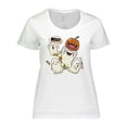 thumbnail image 1 of Inktastic Halloween Ghosts Women's Plus Size T-Shirt, 1 of 5