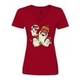 thumbnail image 1 of Inktastic Halloween Ghosts Women's V-Neck T-Shirt, 1 of 5