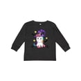 thumbnail image 1 of Inktastic Halloween Girls Unicorn Witch Girls Long Sleeve Toddler T-Shirt, 1 of 4