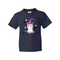 thumbnail image 1 of Inktastic Halloween Girls Unicorn Witch Youth T-Shirt, 1 of 4