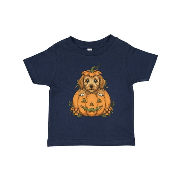 Inktastic Halloween Goldendoodle Pumpkin Boys or Girls Toddler T-Shirt