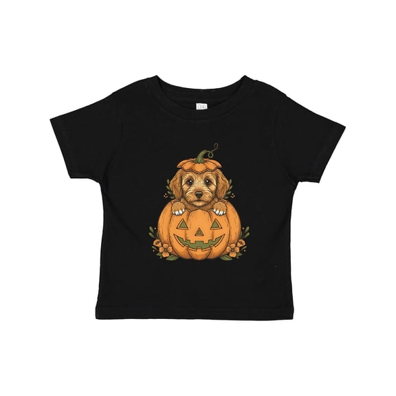 Inktastic Halloween Goldendoodle Pumpkin Boys or Girls Toddler T-Shirt