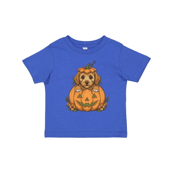 Inktastic Halloween Goldendoodle Pumpkin Boys or Girls Toddler T-Shirt