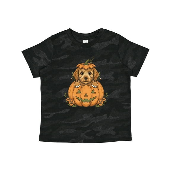 Inktastic Halloween Goldendoodle Pumpkin Boys or Girls Toddler T-Shirt