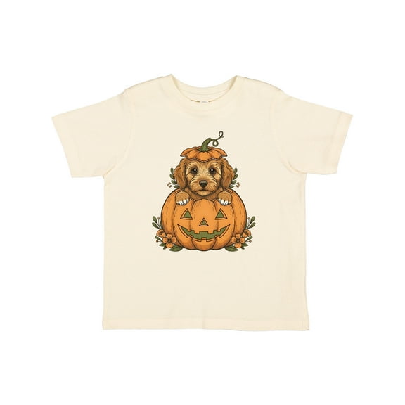 Inktastic Halloween Goldendoodle Pumpkin Boys or Girls Toddler T-Shirt