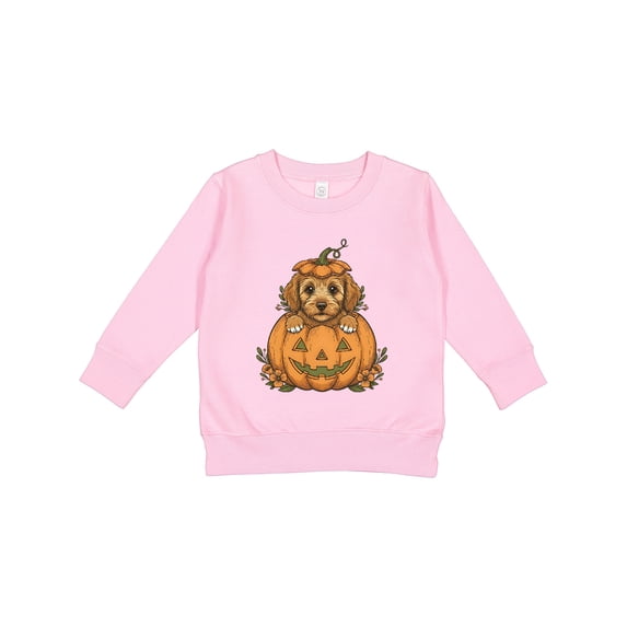 Inktastic Halloween Goldendoodle Pumpkin Toddler Sweatshirt