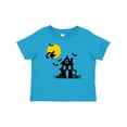 thumbnail image 1 of Inktastic Halloween Haunted House Witch and Bats Boys or Girls Baby T-Shirt, 1 of 5