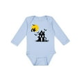 thumbnail image 1 of Inktastic Halloween Haunted House Witch and Bats Boys or Girls Long Sleeve Baby Bodysuit, 1 of 5