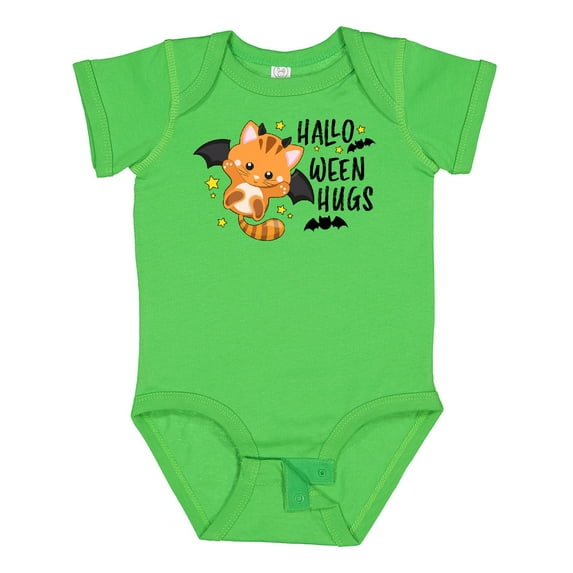 Inktastic Halloween Hugs with Cute Vampire Cat Bat Boys or Girls Baby Bodysuit