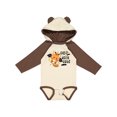 thumbnail image 1 of Inktastic Halloween Hugs with Cute Vampire Cat Bat Boys or Girls Long Sleeve Baby Bodysuit, 1 of 5