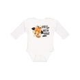 thumbnail image 1 of Inktastic Halloween Hugs with Cute Vampire Cat Bat Boys or Girls Long Sleeve Baby Bodysuit, 1 of 5