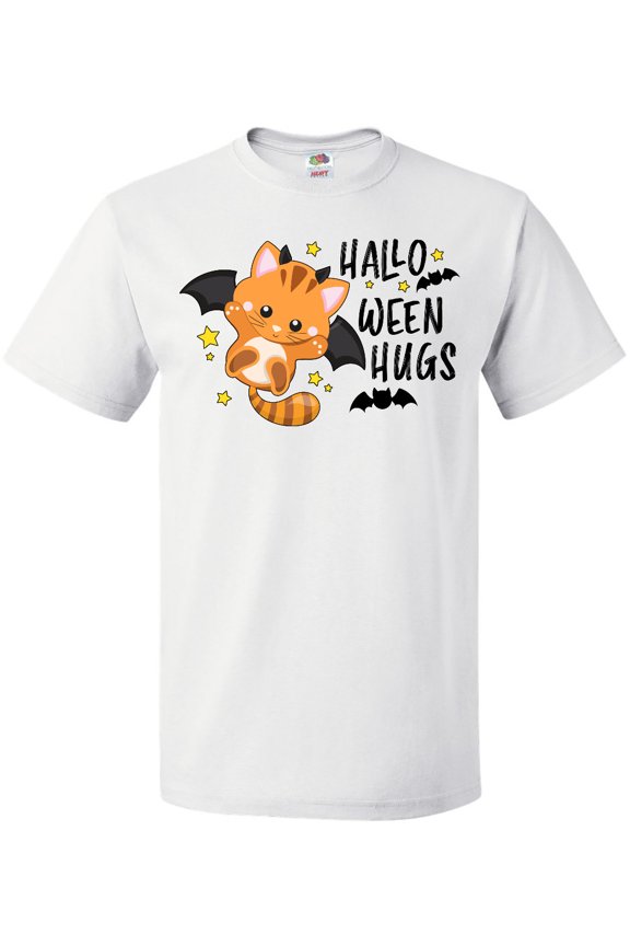 Halloween Hugs with Cute Vampire Cat Bat T-Shirt