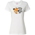 thumbnail image 1 of Inktastic Halloween Hugs with Cute Vampire Cat Bat Women's T-Shirt, 1 of 5