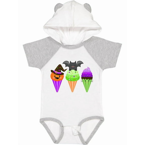 Inktastic Halloween Ice Cream Cones Boys or Girls Baby Bodysuit