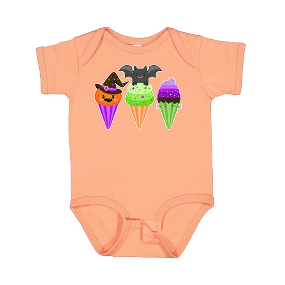Inktastic Halloween Ice Cream Cones Boys or Girls Baby Bodysuit