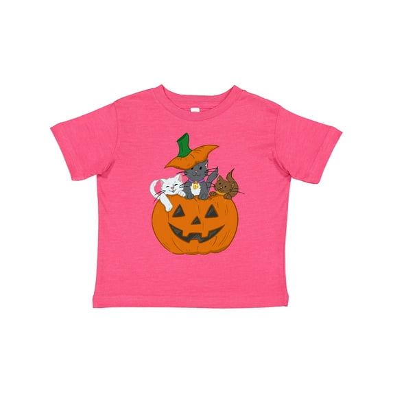 Inktastic Halloween Kitties in Pumpkin Boys or Girls Toddler T-Shirt