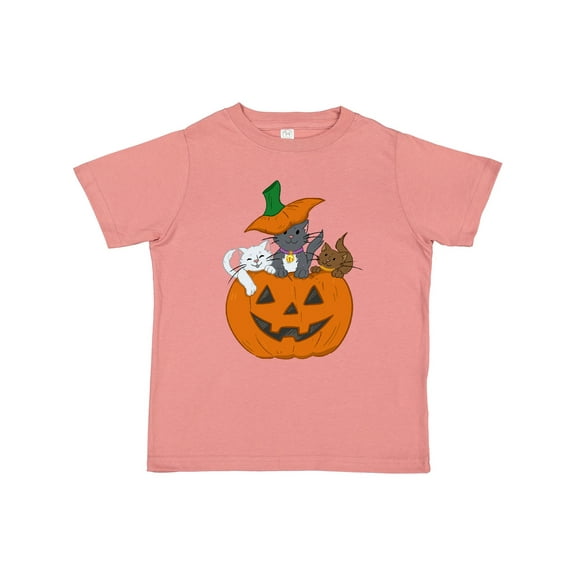 Inktastic Halloween Kitties in Pumpkin Boys or Girls Toddler T-Shirt