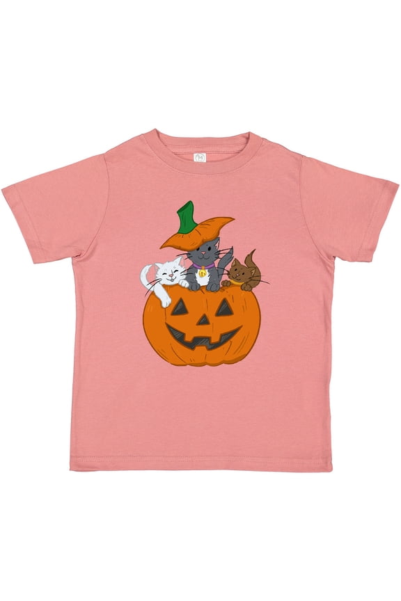 Halloween Kitties in Pumpkin Boys or Girls Toddler T-Shirt