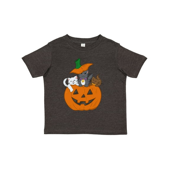 Inktastic Halloween Kitties in Pumpkin Boys or Girls Toddler T-Shirt
