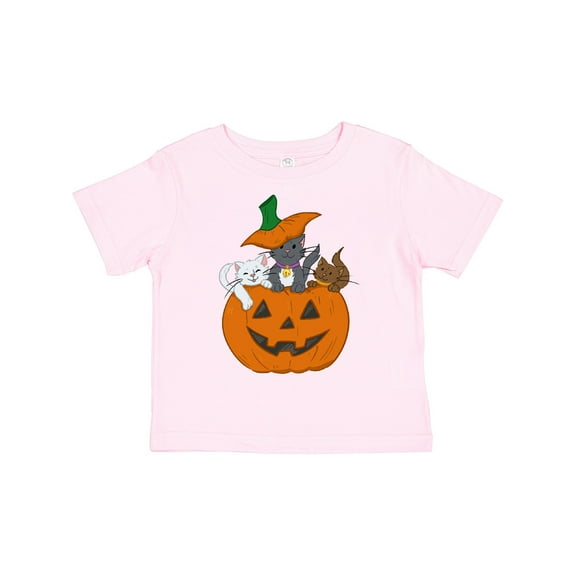 Inktastic Halloween Kitties in Pumpkin Boys or Girls Toddler T-Shirt
