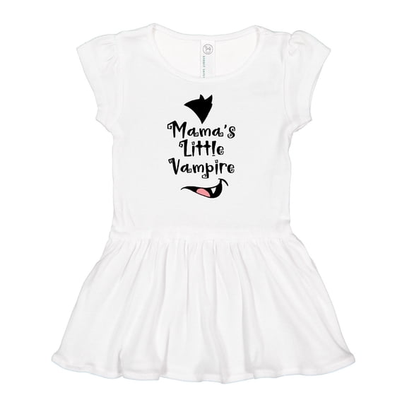 Inktastic Halloween Mama's Little Vampire Girls Baby Dress
