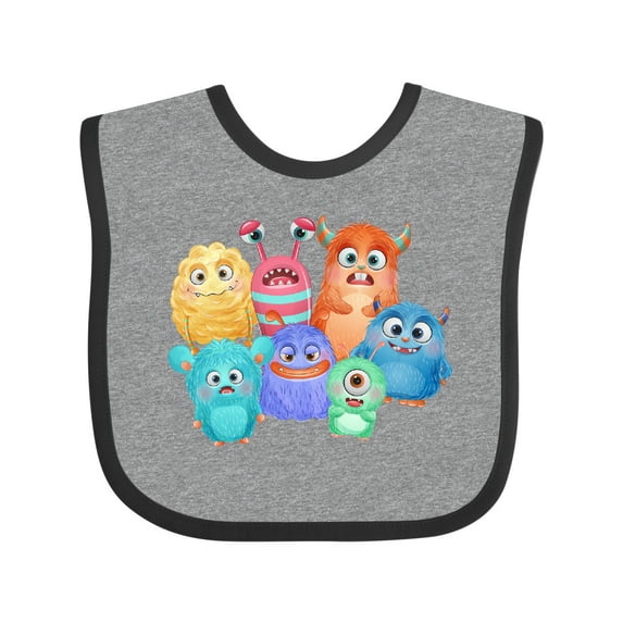 Inktastic Halloween Monsters Boys or Girls Baby Bib