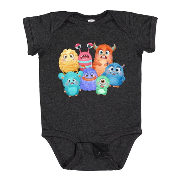 Inktastic Halloween Monsters Boys or Girls Baby Bodysuit