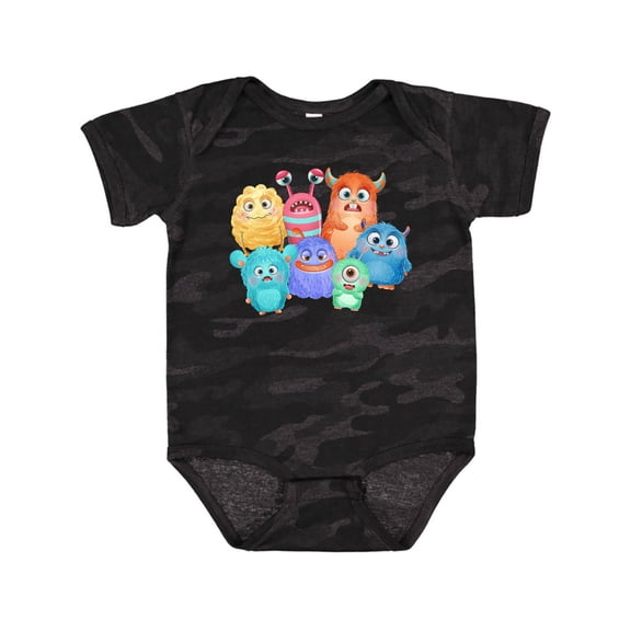 Inktastic Halloween Monsters Boys or Girls Baby Bodysuit