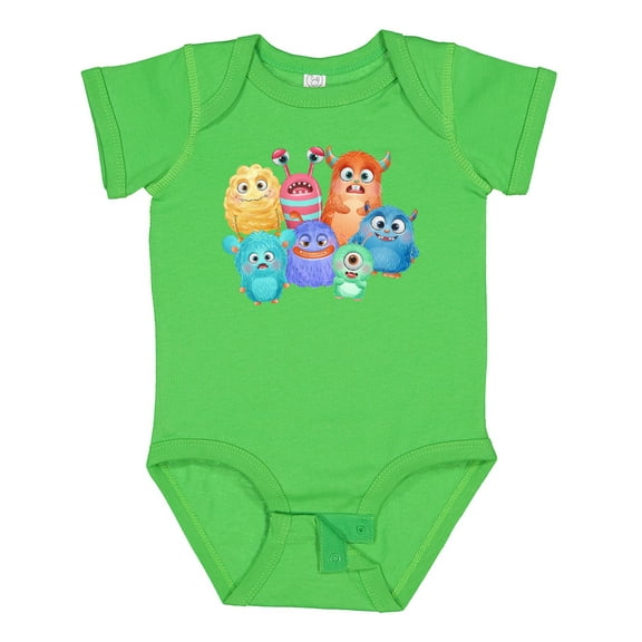 Inktastic Halloween Monsters Boys or Girls Baby Bodysuit