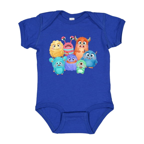 Inktastic Halloween Monsters Boys or Girls Baby Bodysuit