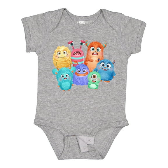 Inktastic Halloween Monsters Boys or Girls Baby Bodysuit
