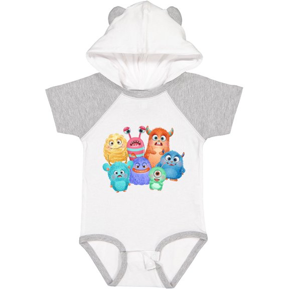 Inktastic Halloween Monsters Boys or Girls Baby Bodysuit