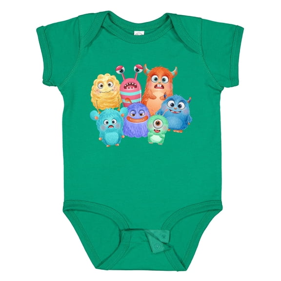 Inktastic Halloween Monsters Boys or Girls Baby Bodysuit