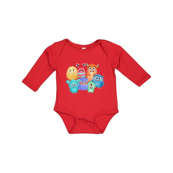 Inktastic Halloween Monsters Boys or Girls Long Sleeve Baby Bodysuit