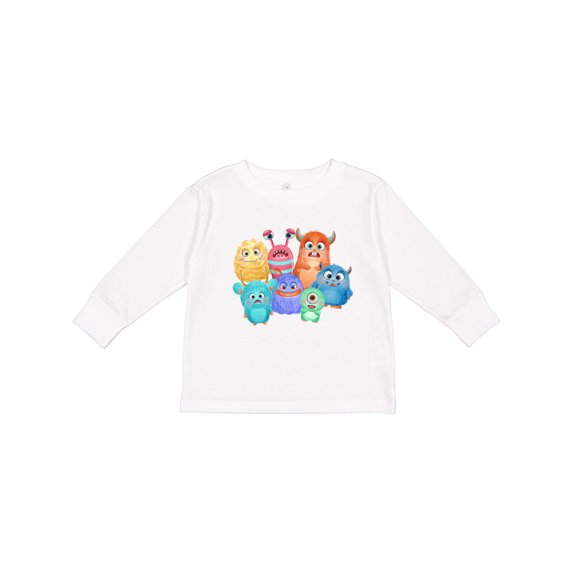 Inktastic Halloween Monsters Boys or Girls Long Sleeve Toddler T-Shirt