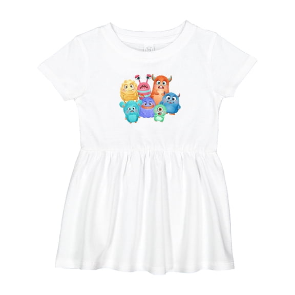 Inktastic Halloween Monsters Girls Baby Dress